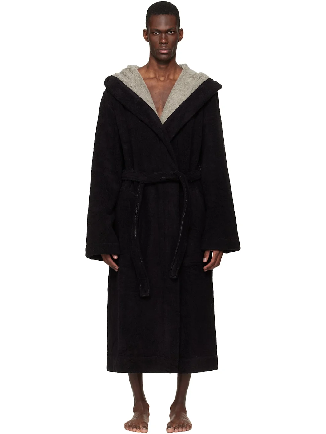 Black Temple Beach Bathrobe - 1