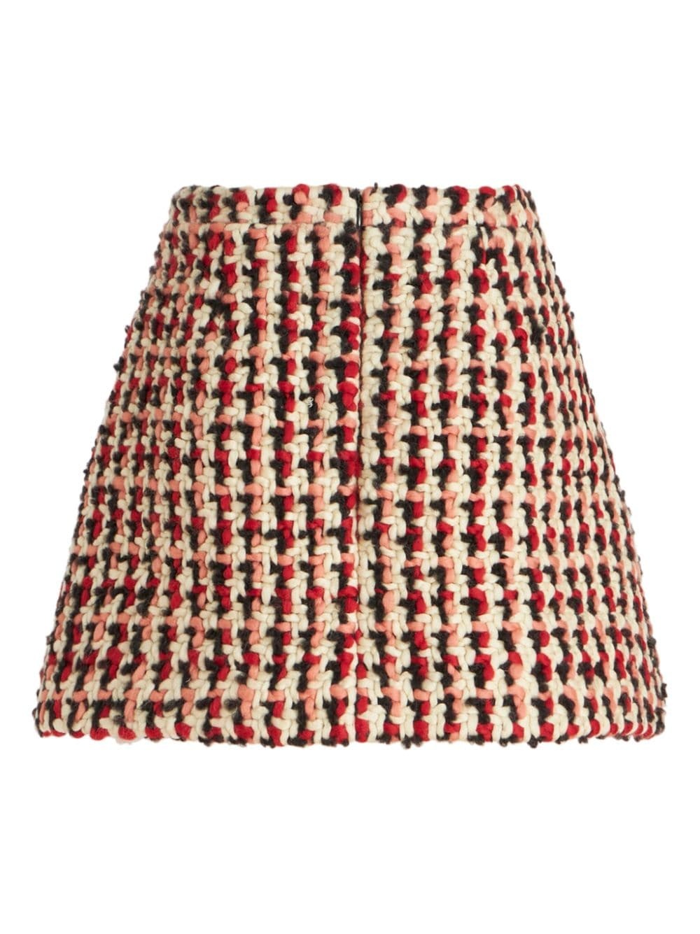 bouclé wool-blend mini skirt - 7