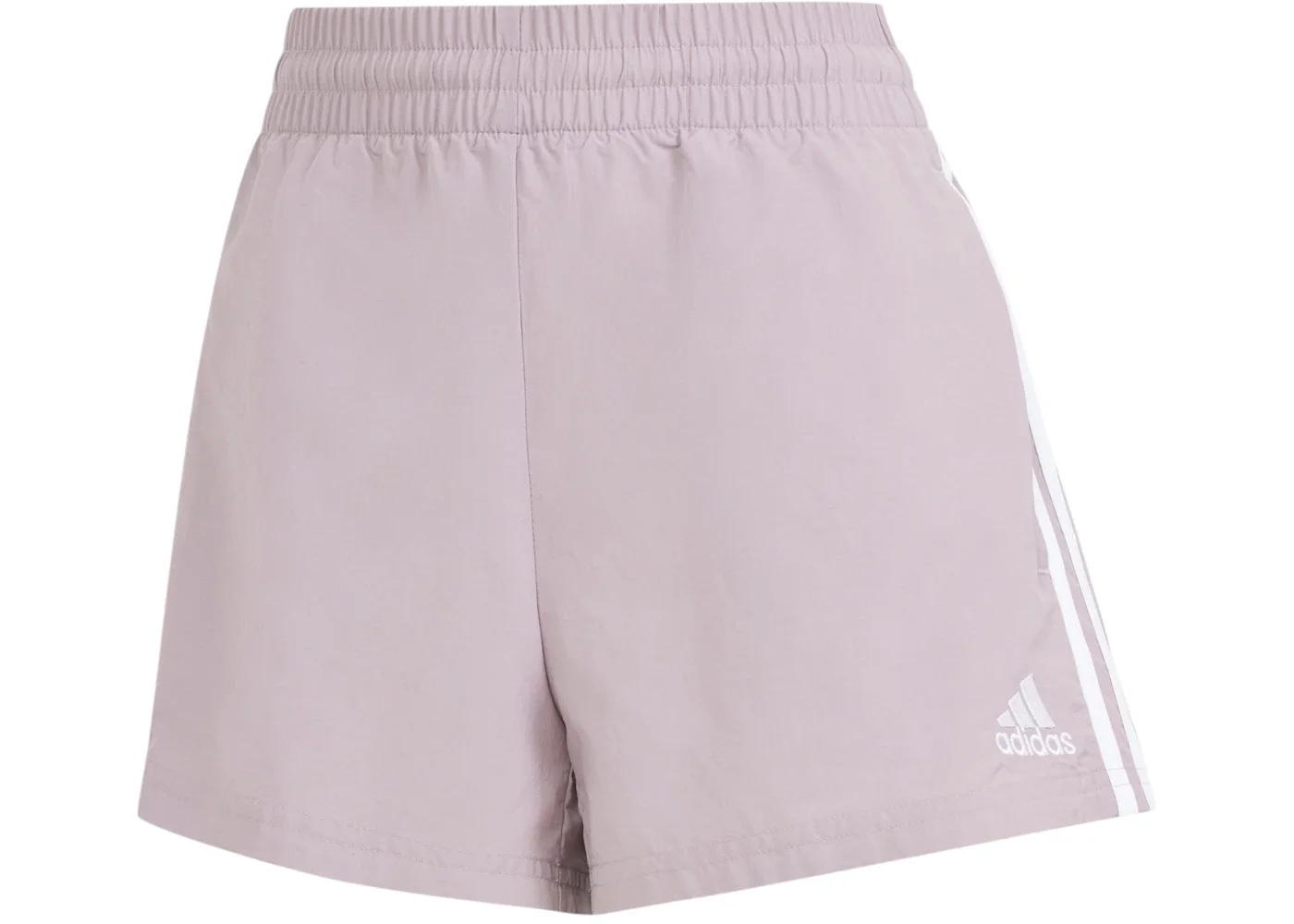 adidas Women's Essentials 3-Stripes Woven Shorts Preloved Fig - 1