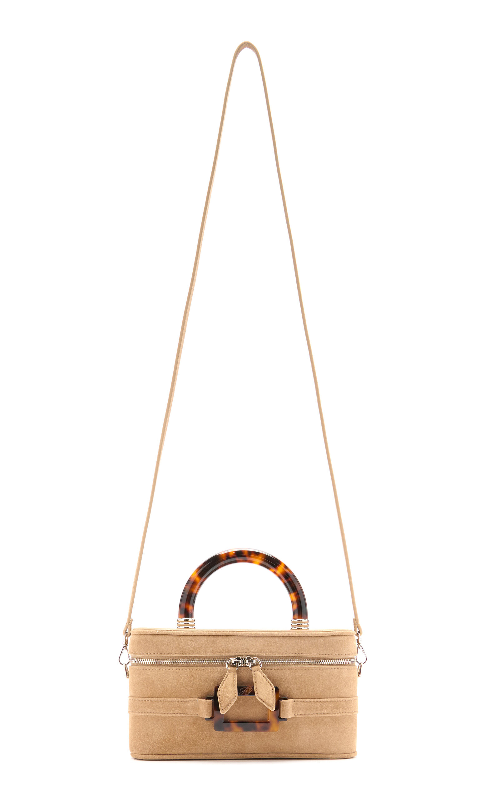 Belle Vivier Suede Mini Vanity Bag brown - 5