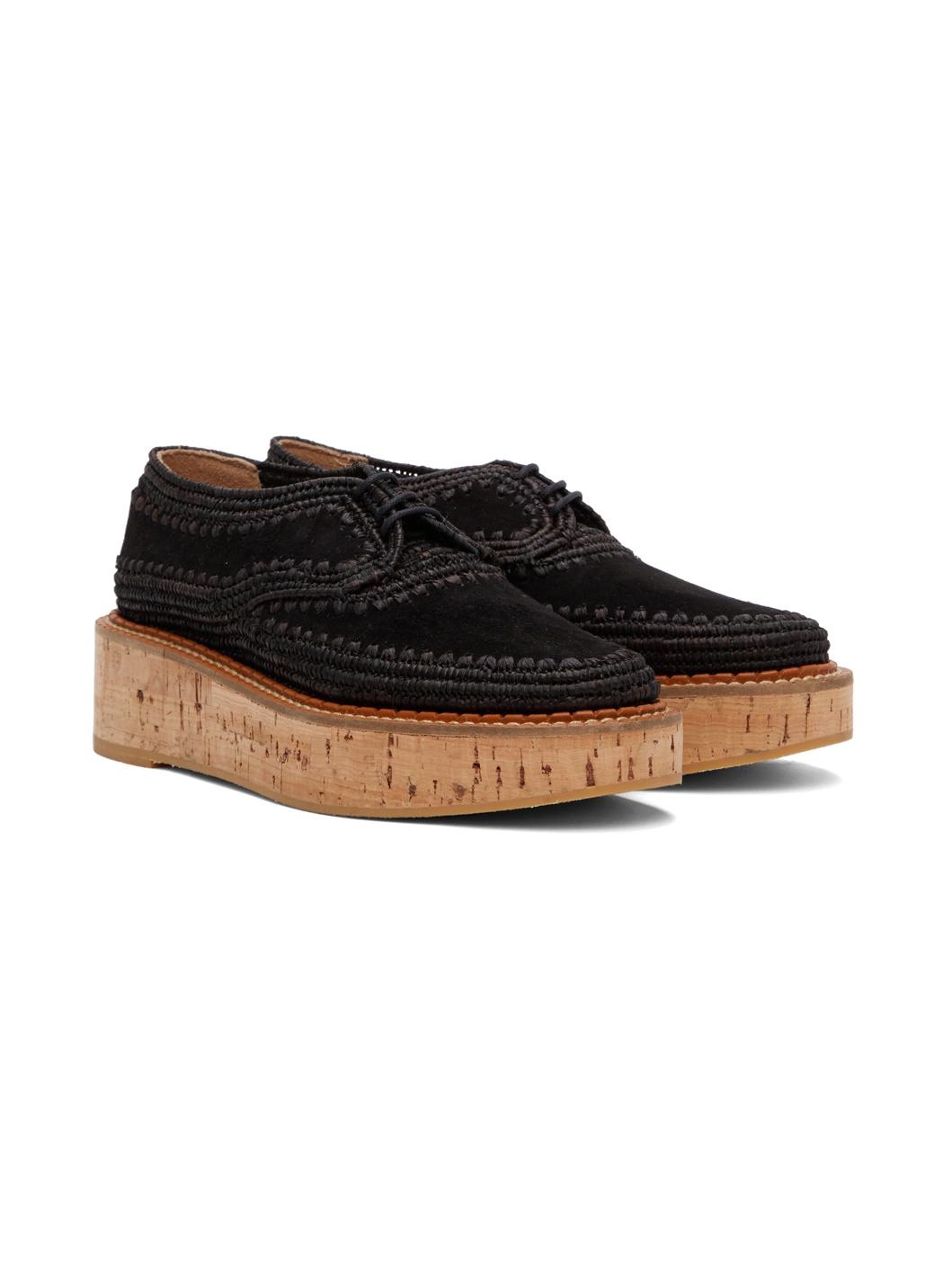 Black Clergerie Edition Suede Louis Brogues - 4