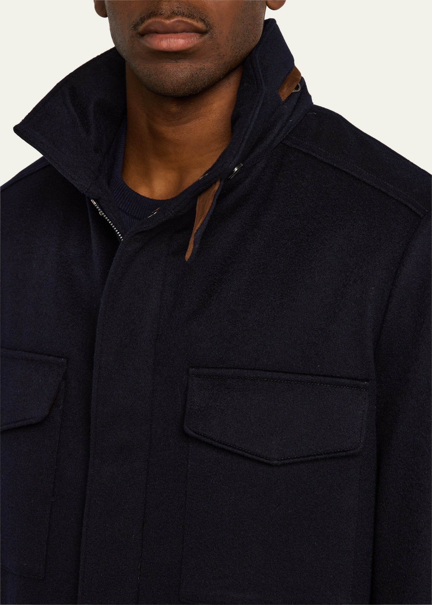 Men's Traveller Cashmere Full-Zip Field Jacket - 5