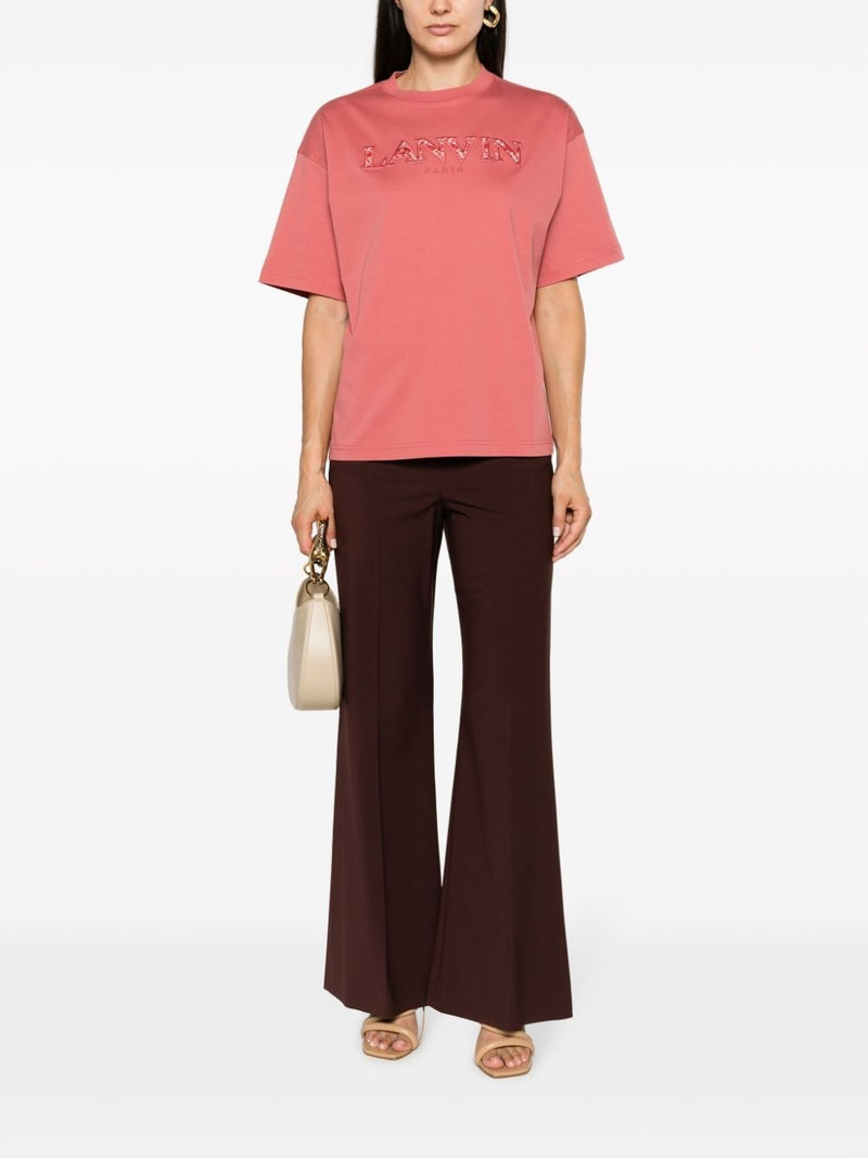 Lanvin logo-appliquÃ© cotton T-shirt outlook