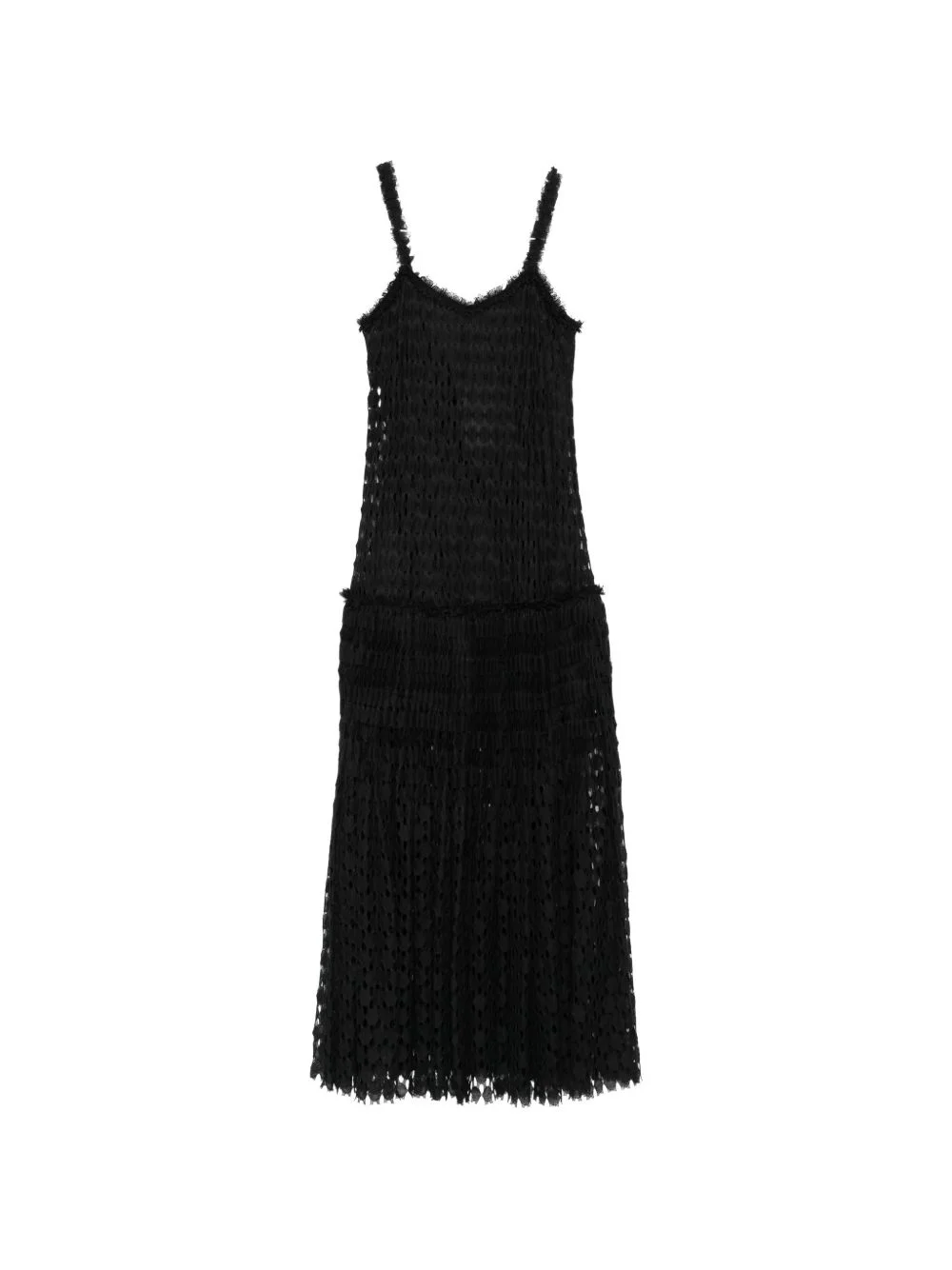 ruffled-detail maxi dress - 1