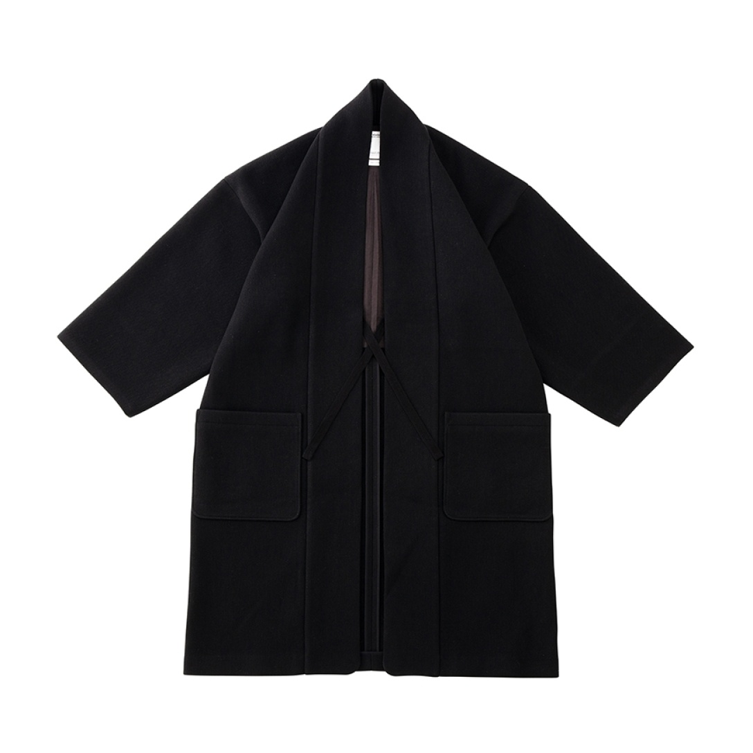 KIYARI COAT (MELTON) BLACK - 1