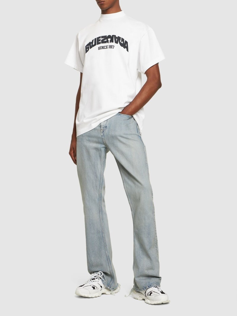 Cotton denim bootcut jeans - 2
