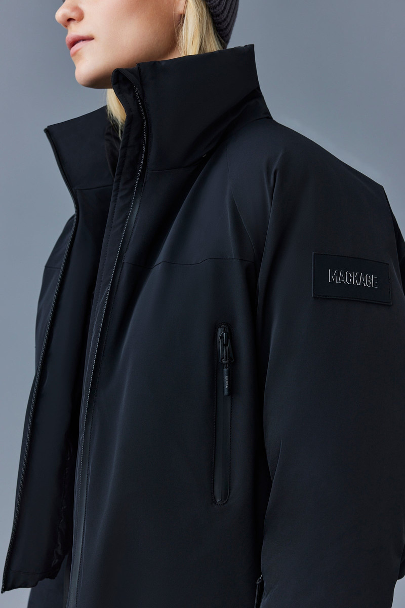 AMANDA Stretch down ski jacket with hood 5