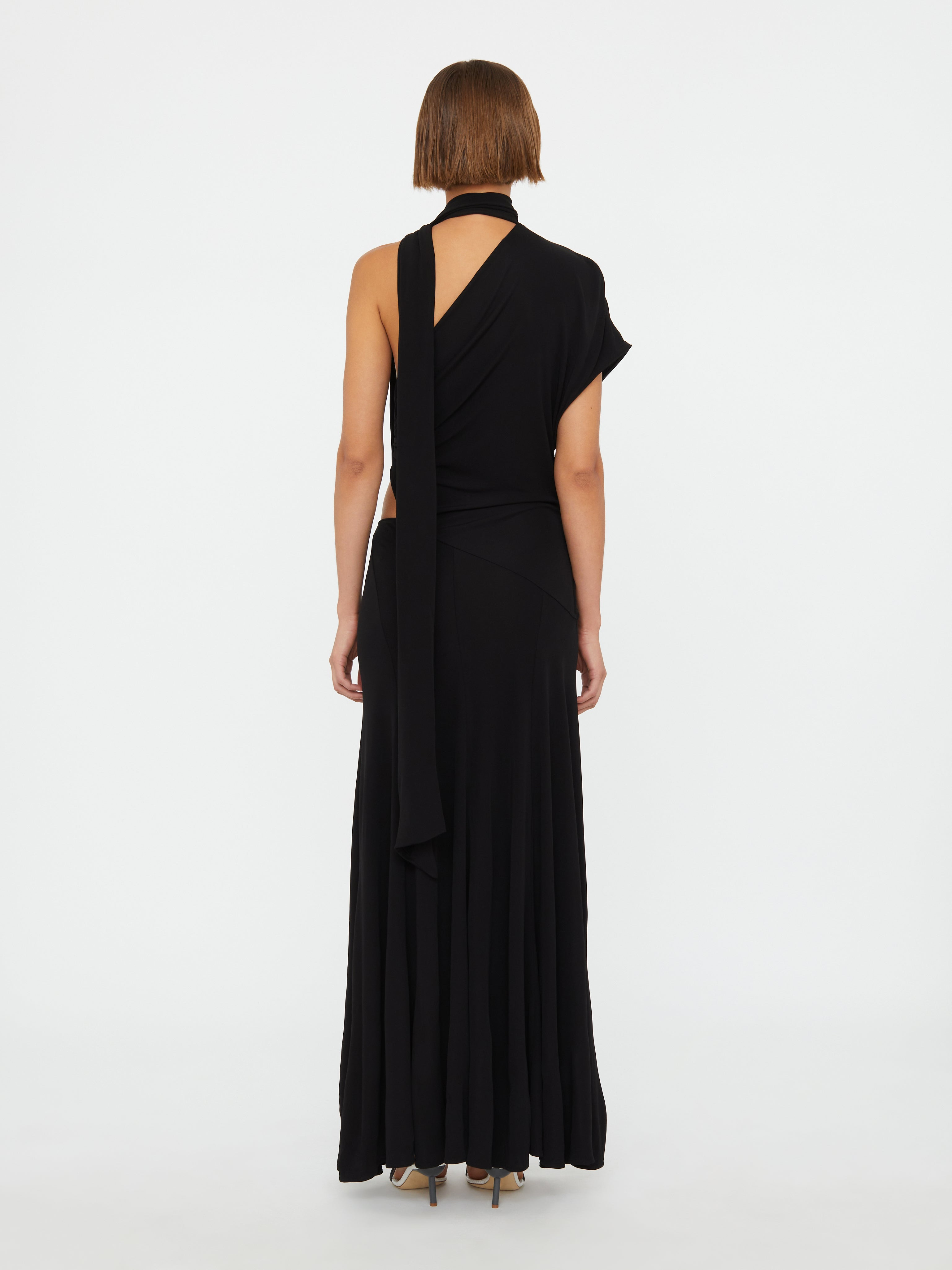 Vienna Jersey Scarf Dress - 5