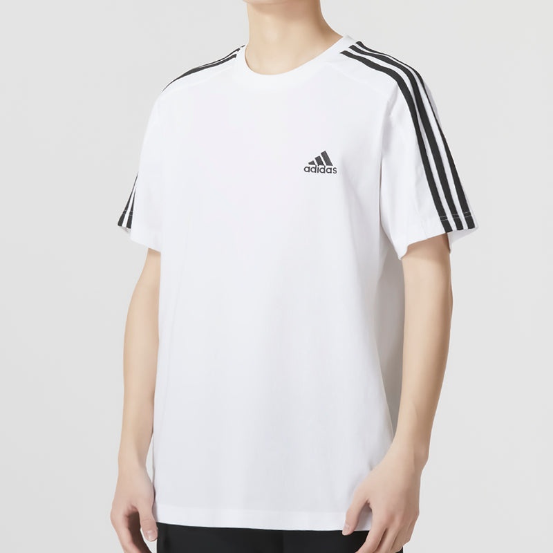 adidas Essentials Single Jersey 3-Stripes Tee IC9336 - 5