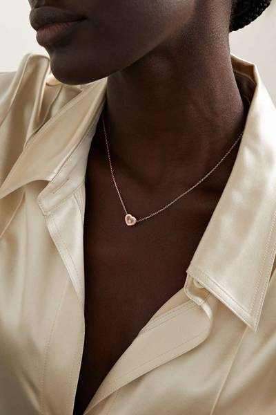 Chopard + NET SUSTAIN Happy Diamonds 18-karat gold diamond necklace outlook