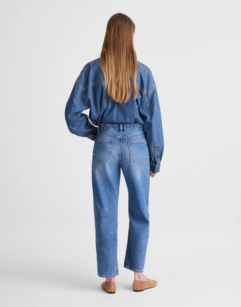 Madewell The Darted Barrel-Leg Jean outlook