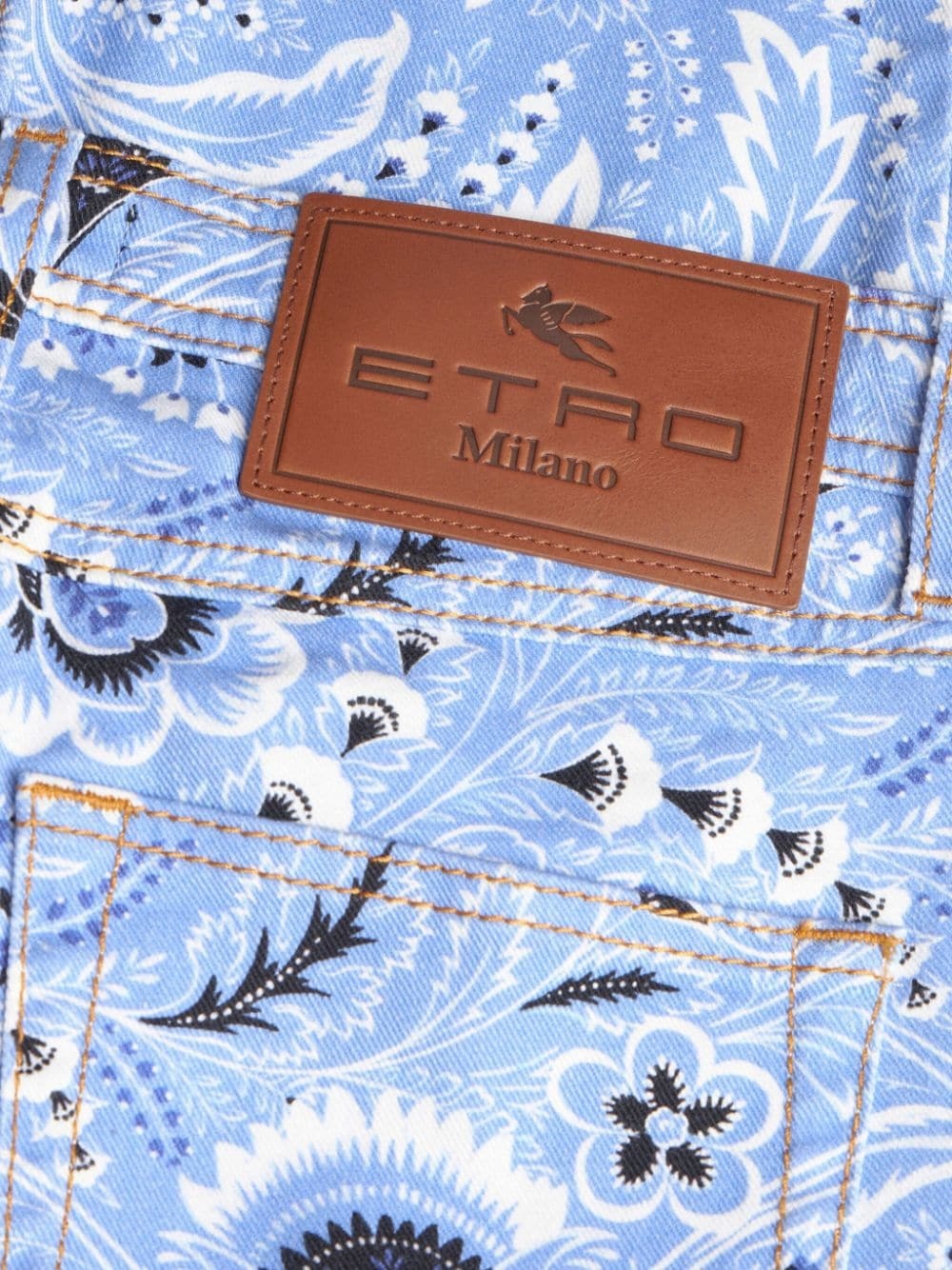 bandana-print skinny jeans - 6