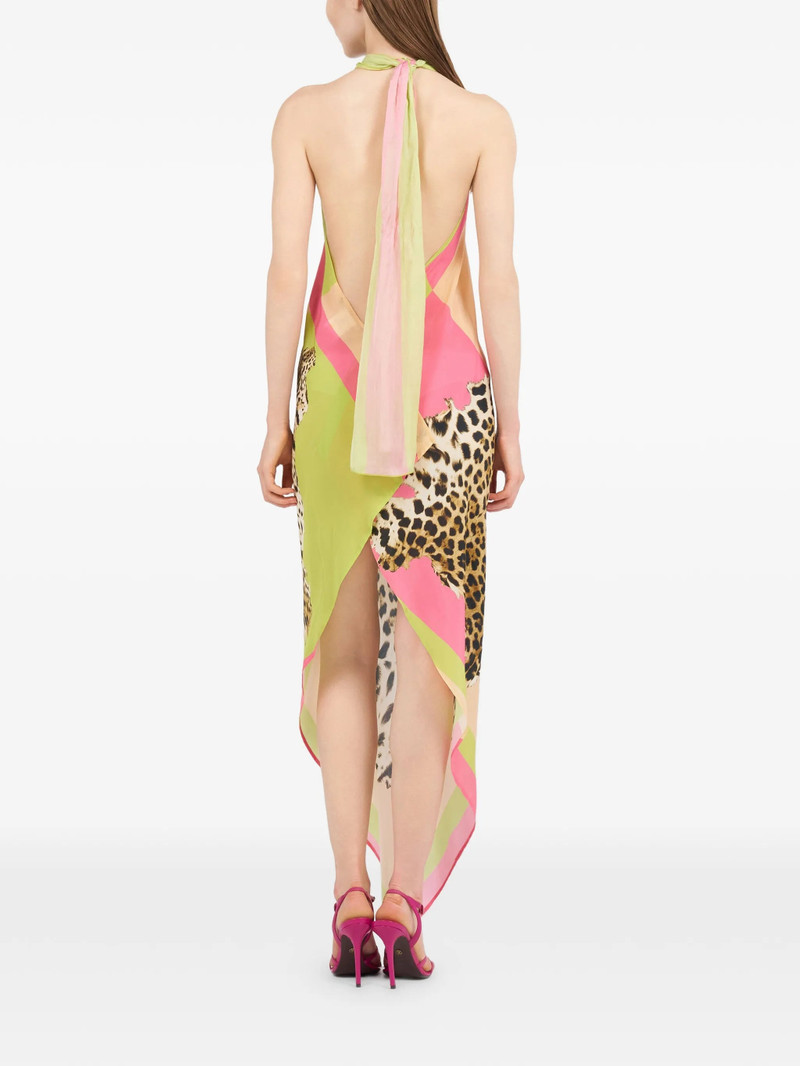Roberto Cavalli Roberto Cavalli Halterneck Animal-print Dress outlook