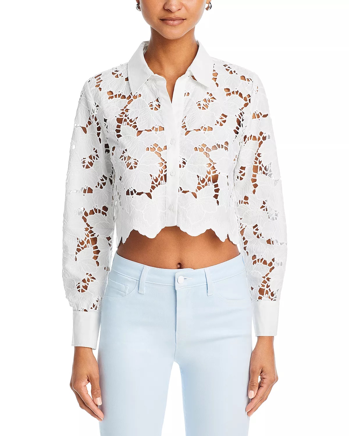Seychelle Lace Button Front Shirt - 6