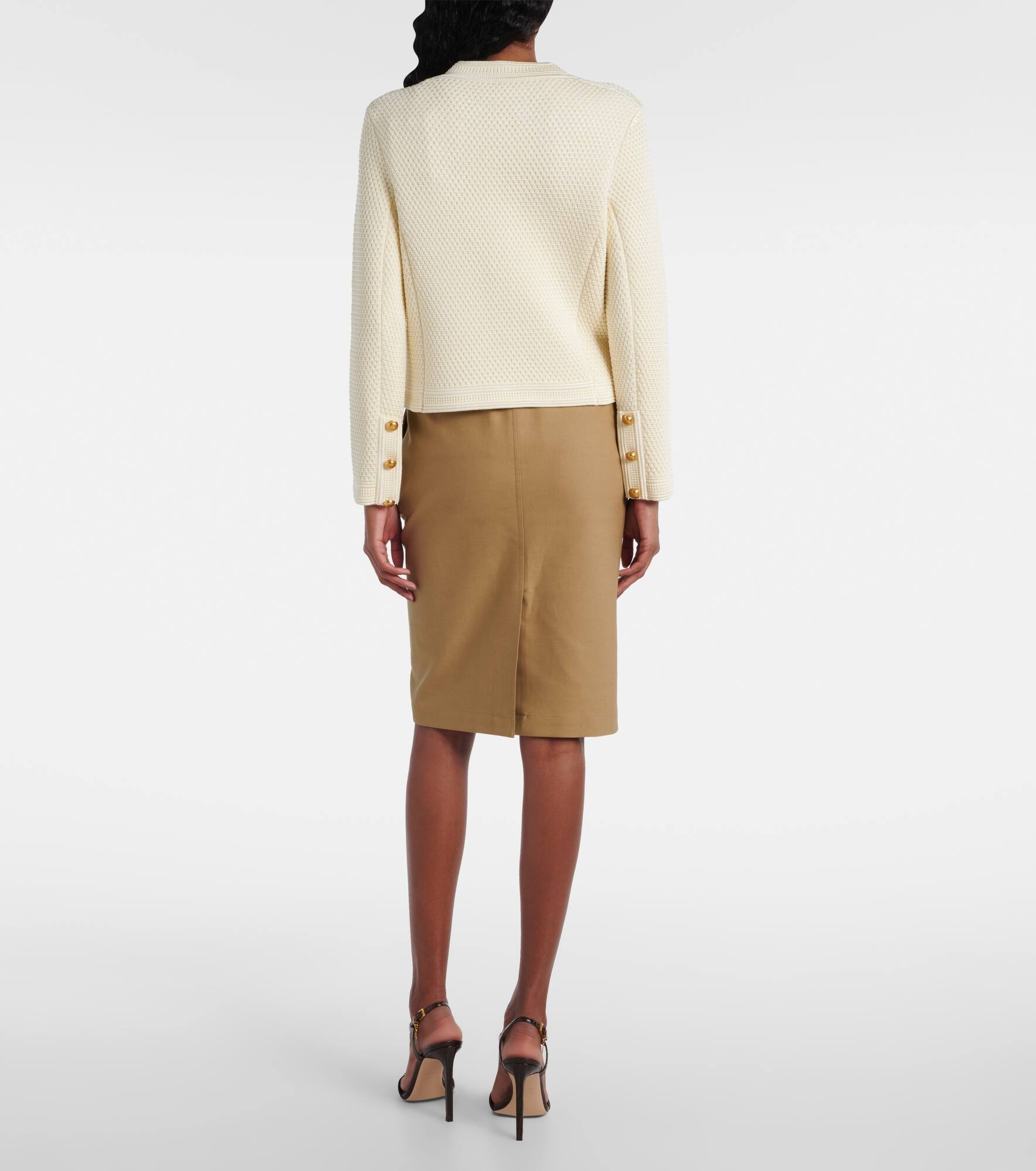 Chasseur waffle-knit cardigan - 3