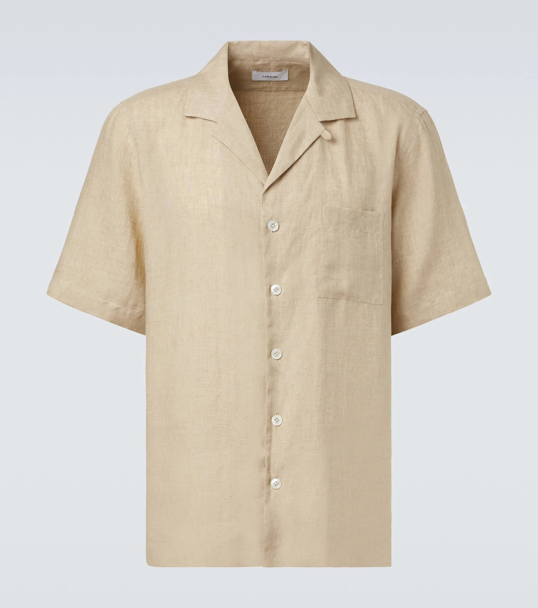 Linen bowling shirt - 1