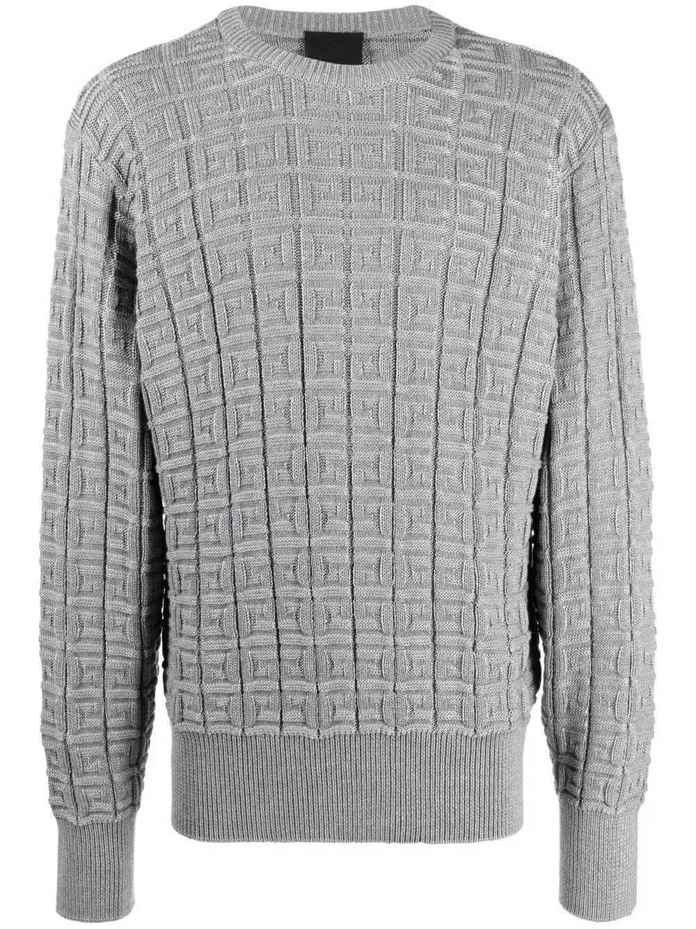 jacquard-logo jumper - 1