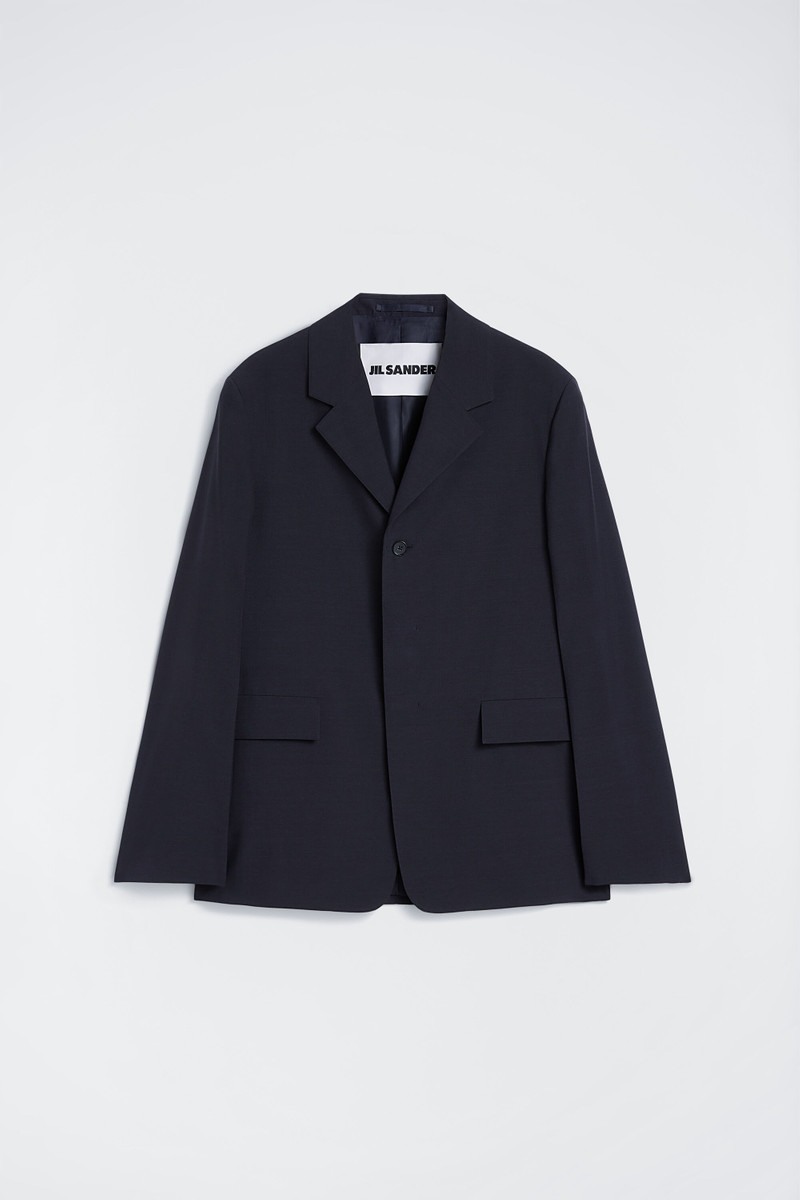 Wool Poplin Tailored Jacket 1
