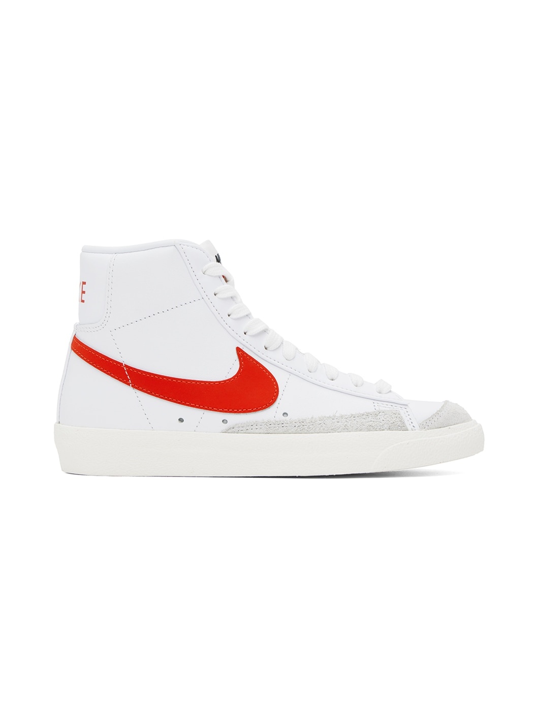 White & Red Blazer Mid '77 Sneakers - 1