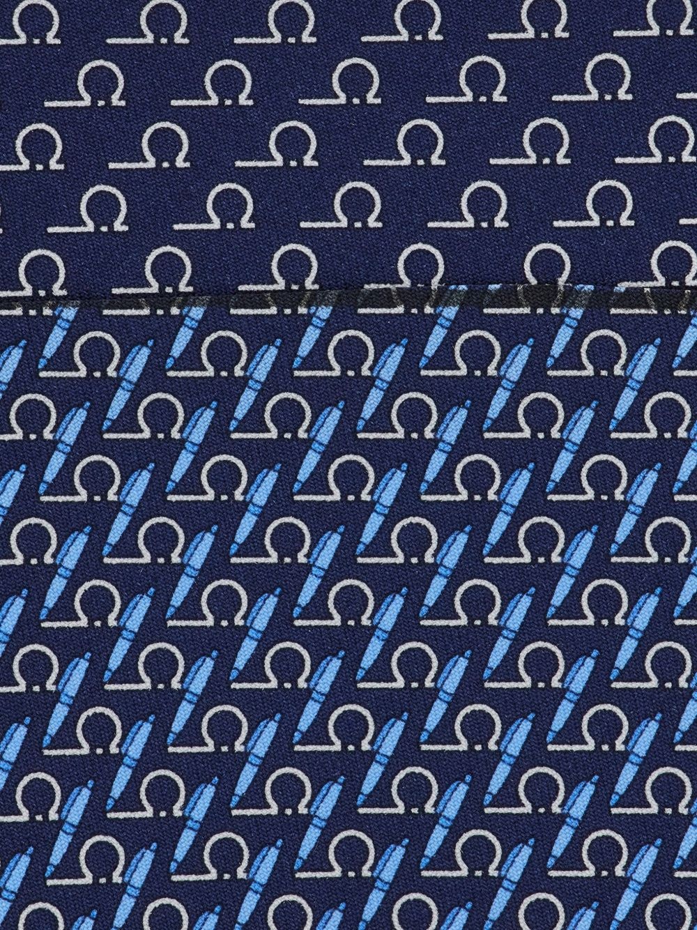 writer-print silk tie - 3