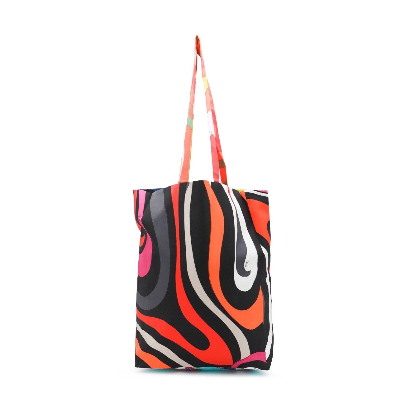 multicolor silk tote bag - 3