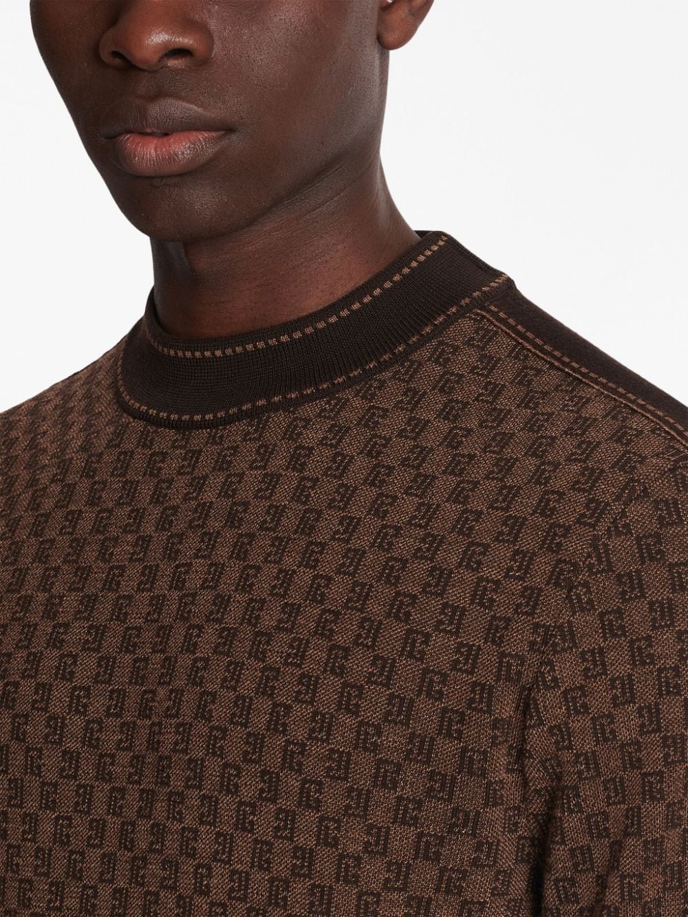 intarsia-knit long-sleeve jumper - 7