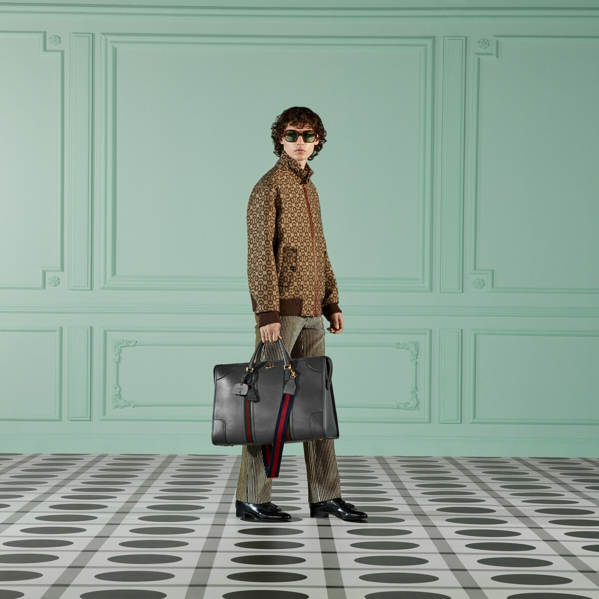Extra large duffle bag with Double G - 3