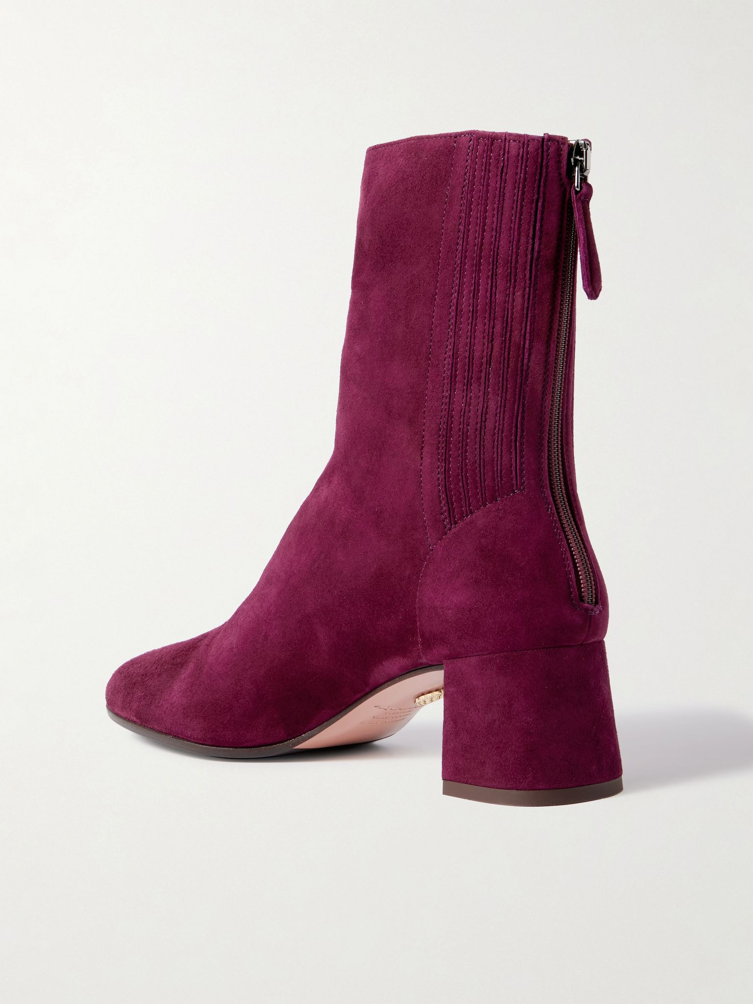 Saint Honoré 50 suede ankle boots Red - 3