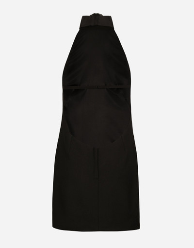 Dolce & Gabbana Short woolen dress with rear neckline outlook