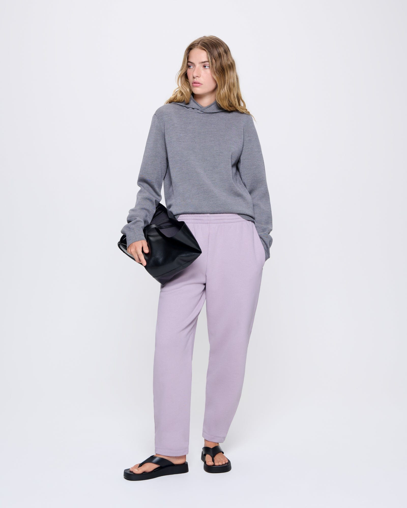 Womens DNA Regenerative Merino Wool Hoodie - Grey Marl - 3