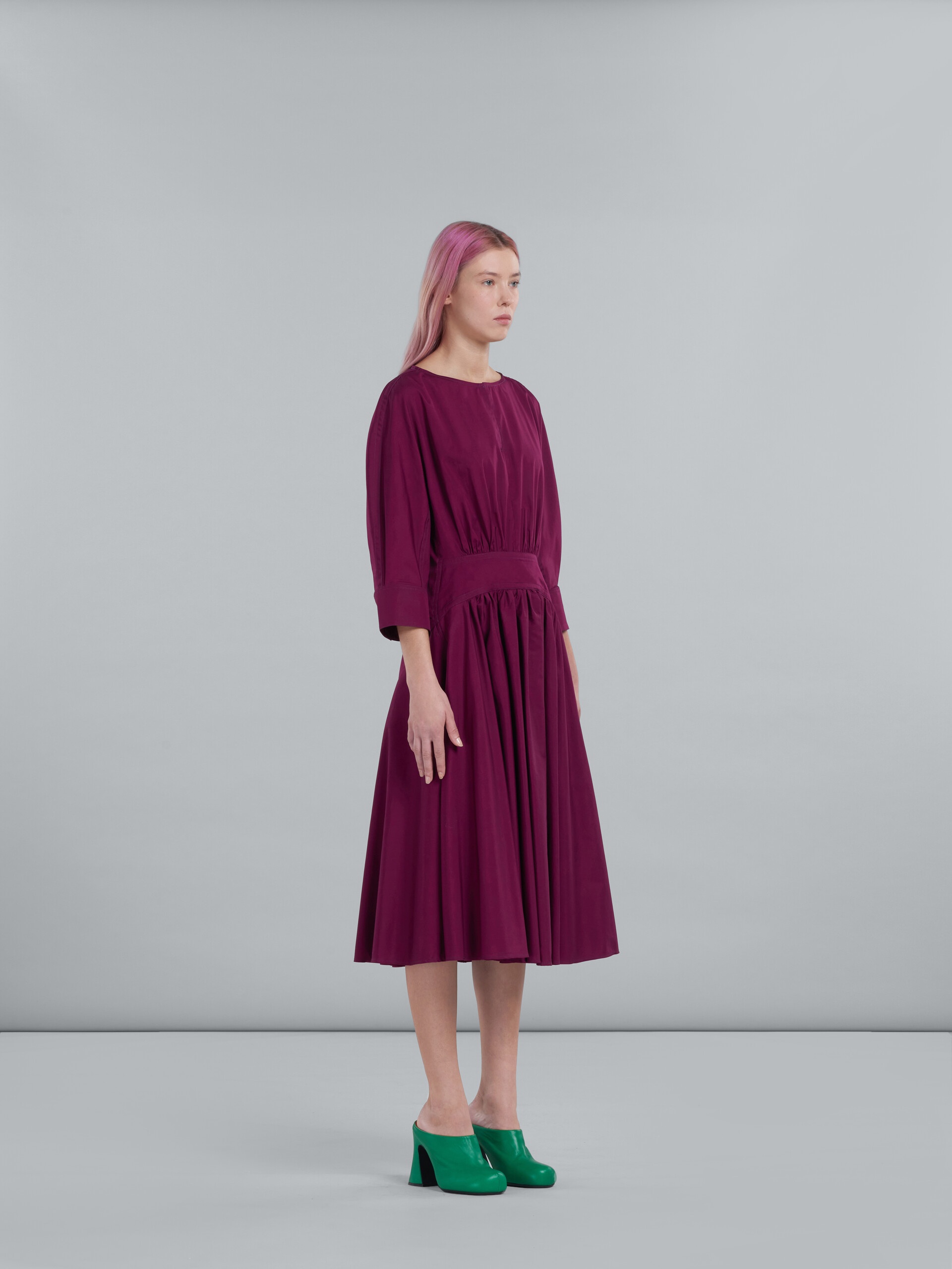 PINK POPLIN DRESS - 6