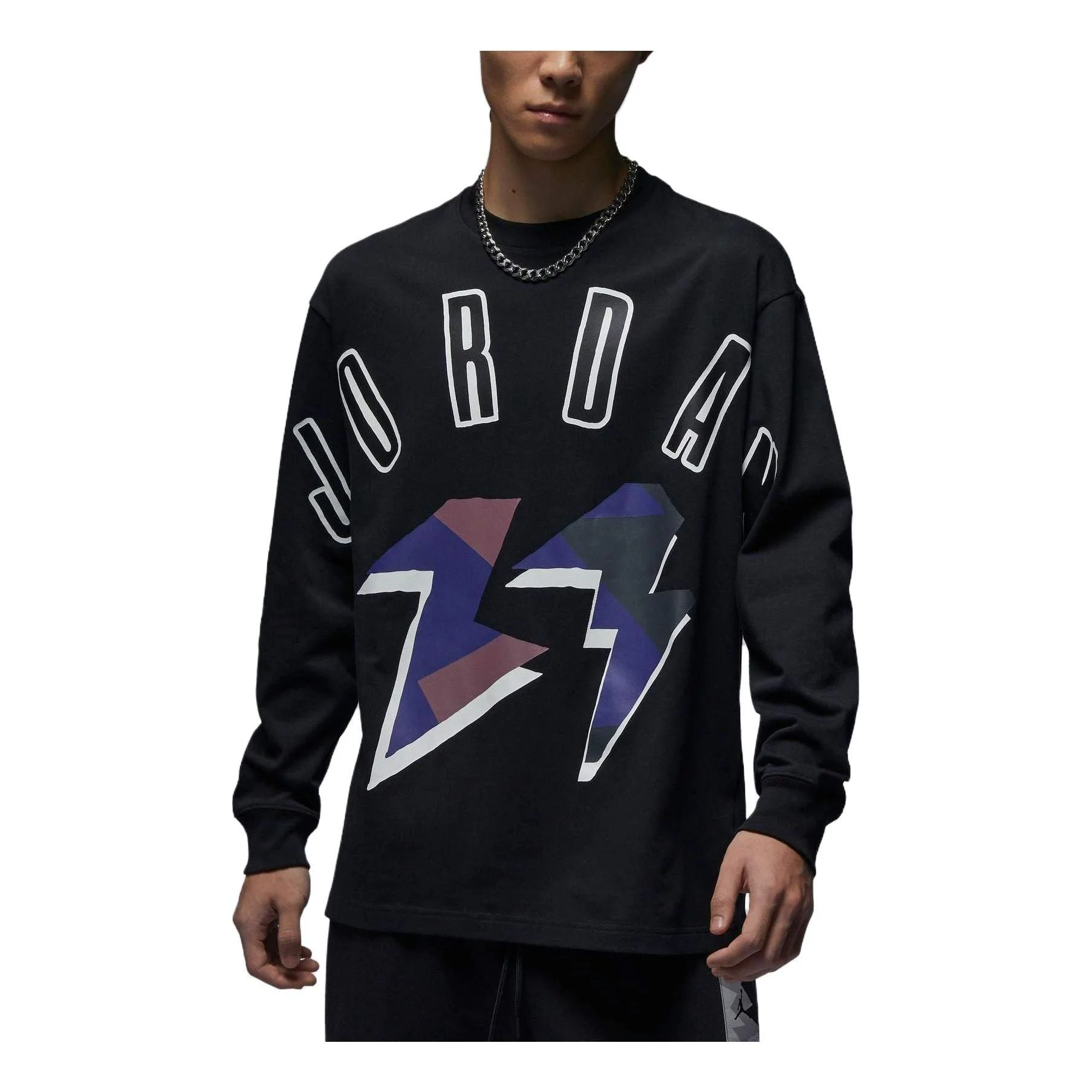 Air Jordan Flight MVP Long-Sleeve T-Shirt 'Black' FD6944-010 - 1