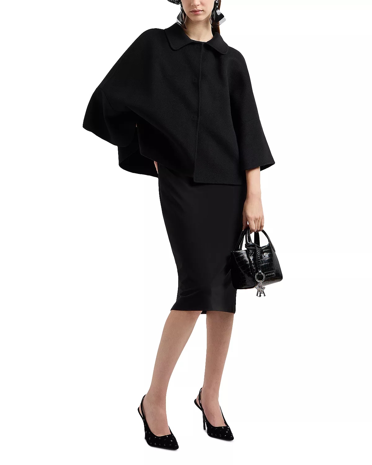 Cape Sleeve Coat - 2