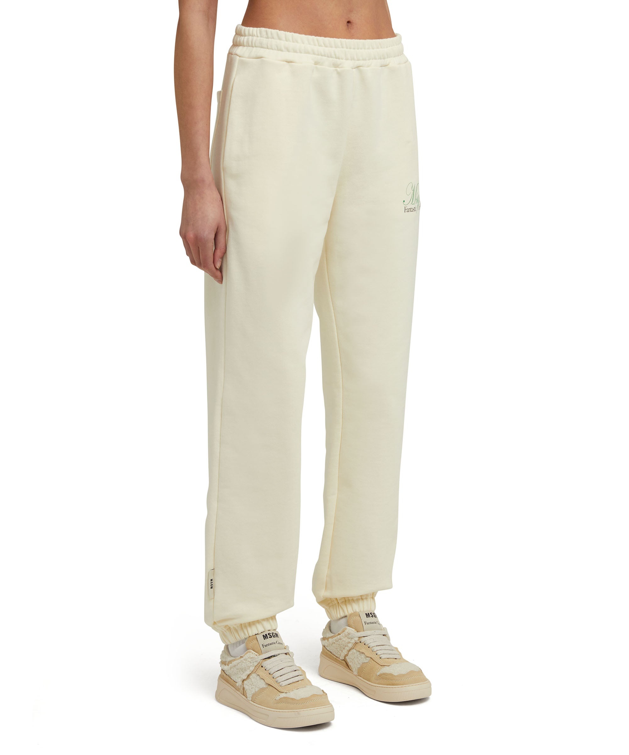 Organic cotton jogging trousers certified by the MSGM Fantastic Green Capsule - 7