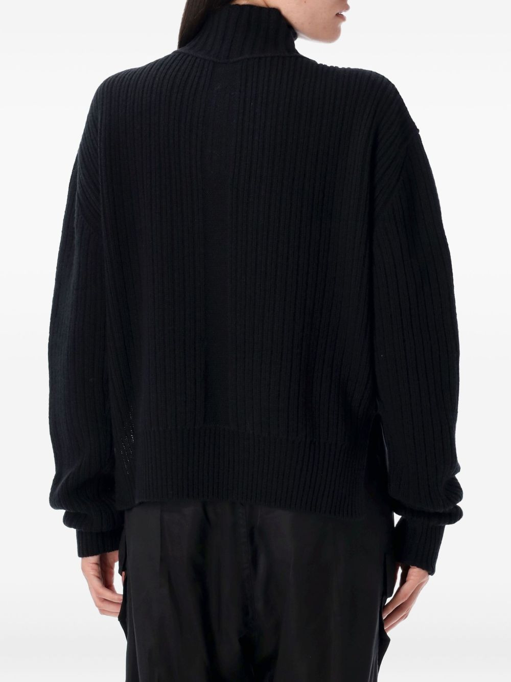 turtleneck ribbed sweater - 2