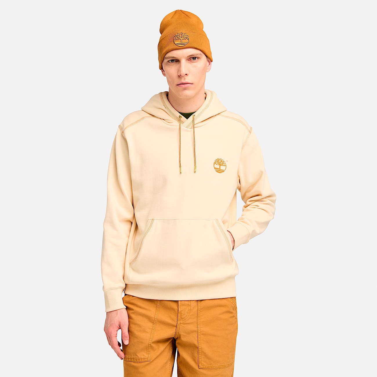 Men's Contrast Stitch Logo Hoodie - 2