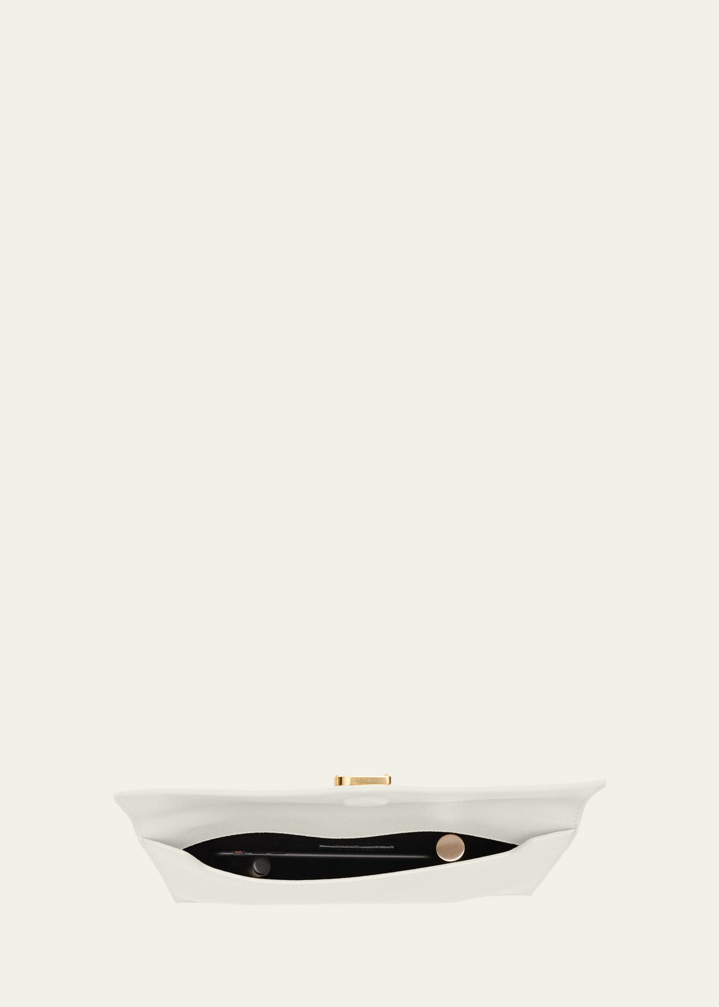 Uptown Medium YSL Monogram Grain de Poudre Pouch Bag - 5