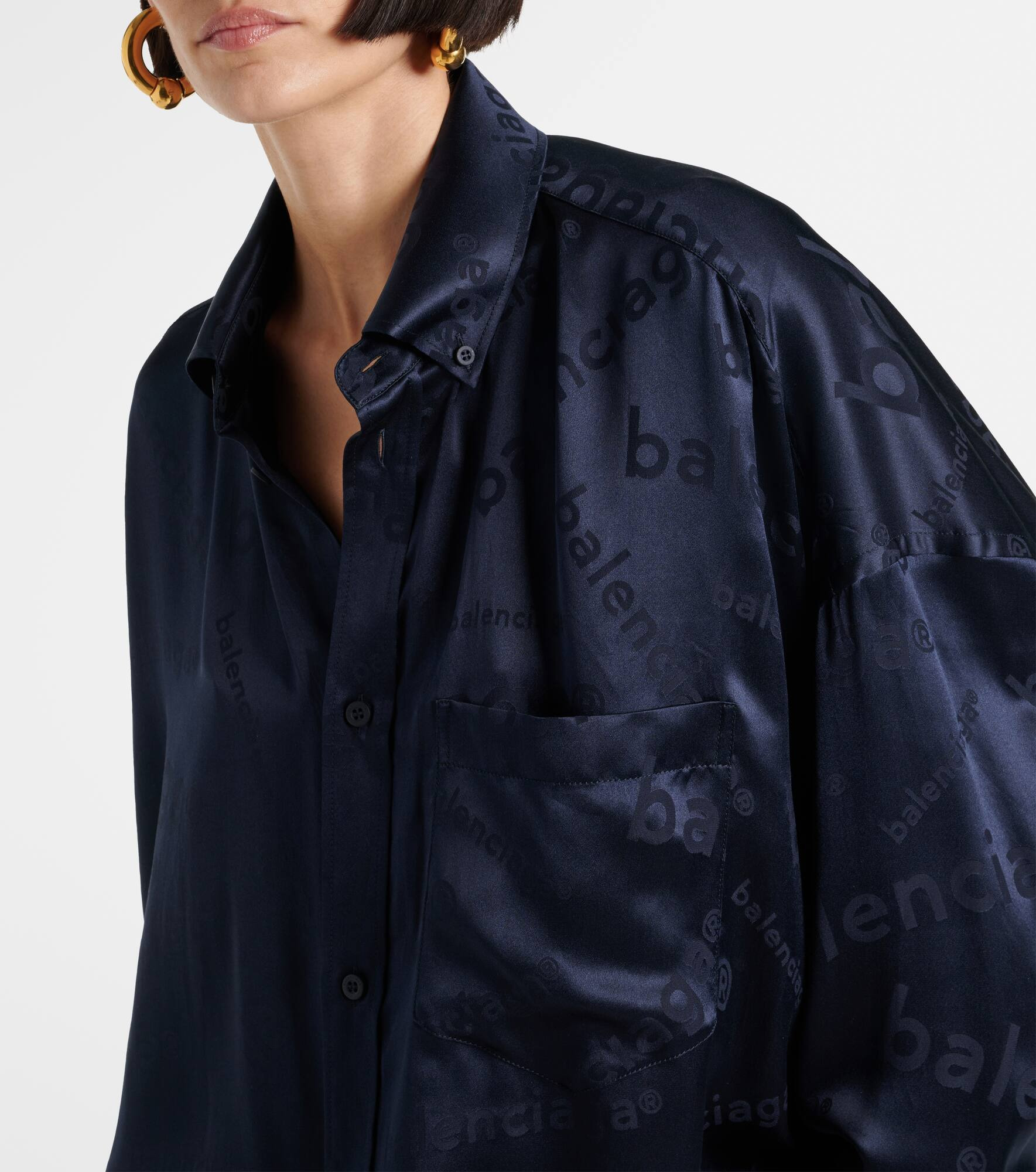 Cocoon silk shirt - 5