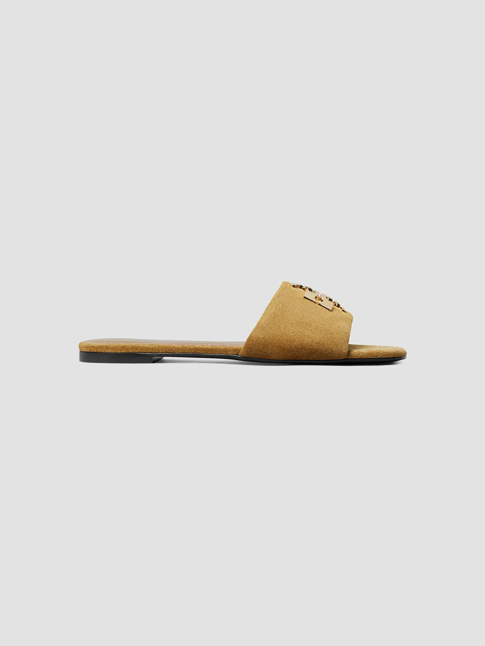 Women's Charlie Logo Suede Sandals - Toffee - 1