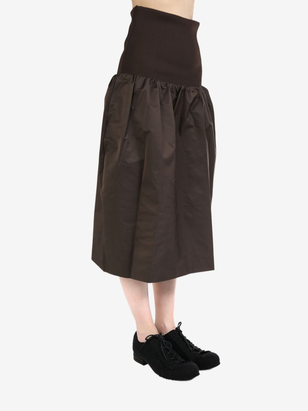 shirred high-waisted skirt - 2