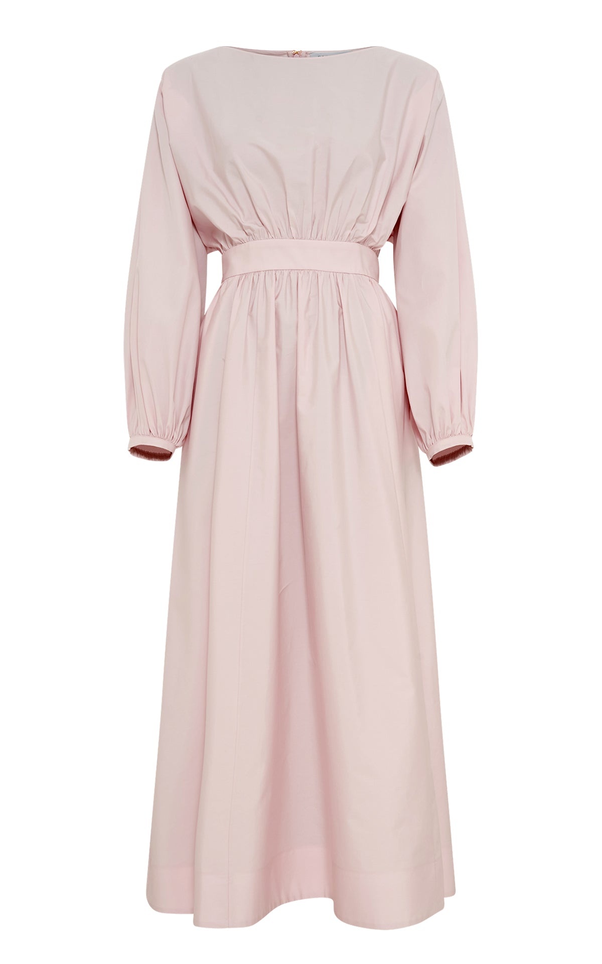 Ahmose Maxi Dress in Pale Blush Sea Island Cotton Poplin - 1