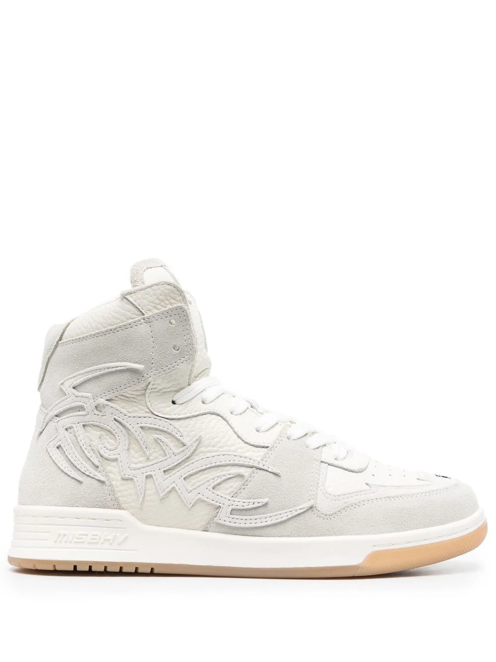 appliqué-logo high-top sneakers - 1