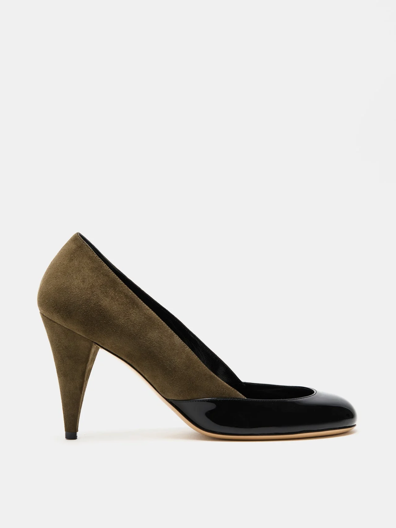 Kim Sion Sable Pump / Khaki Black Suede - 1