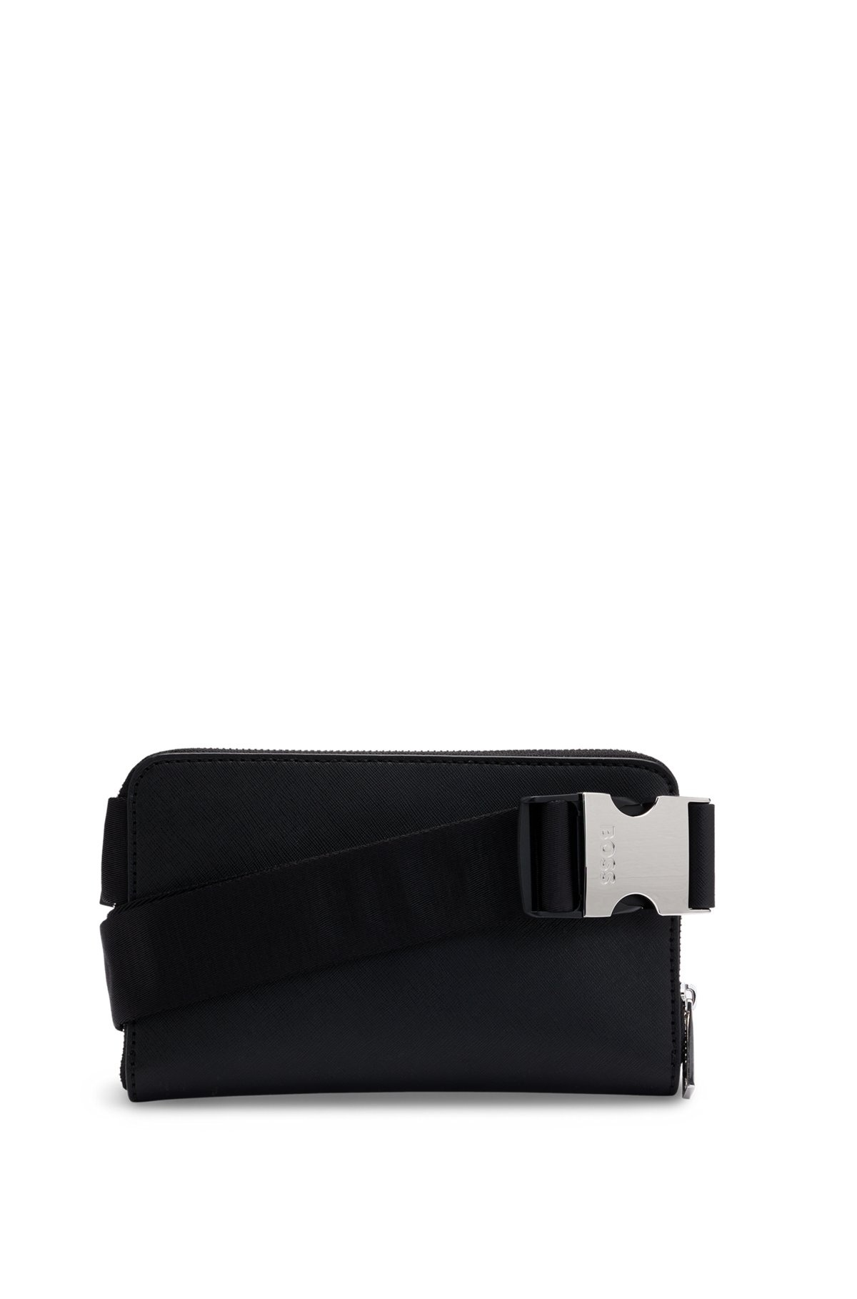 STRUCTURED CROSSBODY BAG WITH BRANDED TRIMS - 2