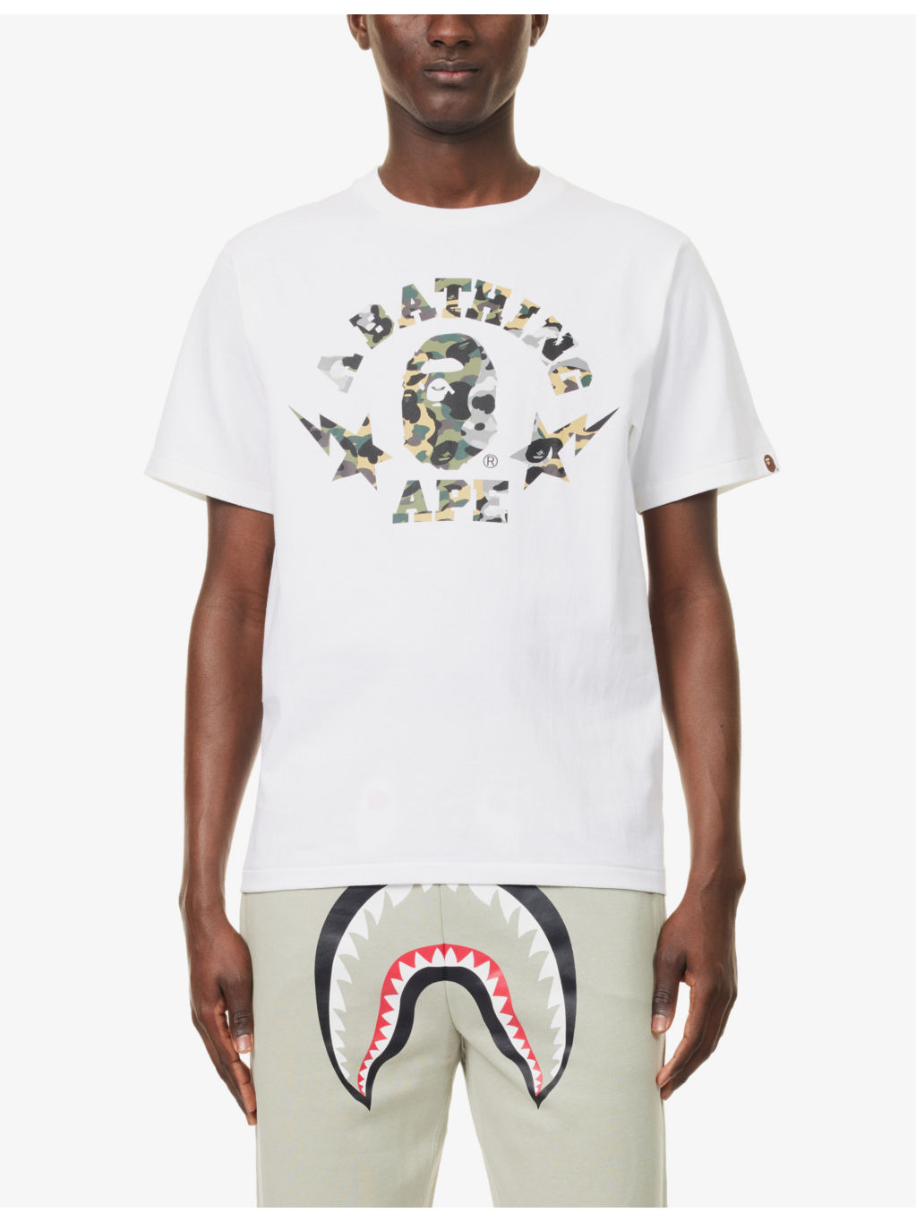 College Crewneck Cotton T-Shirt - 3