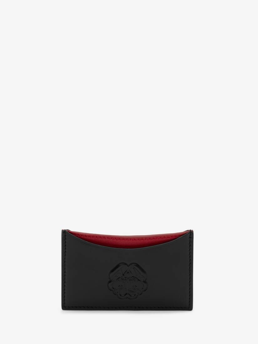 Curve Card Holder in Black/red - 3