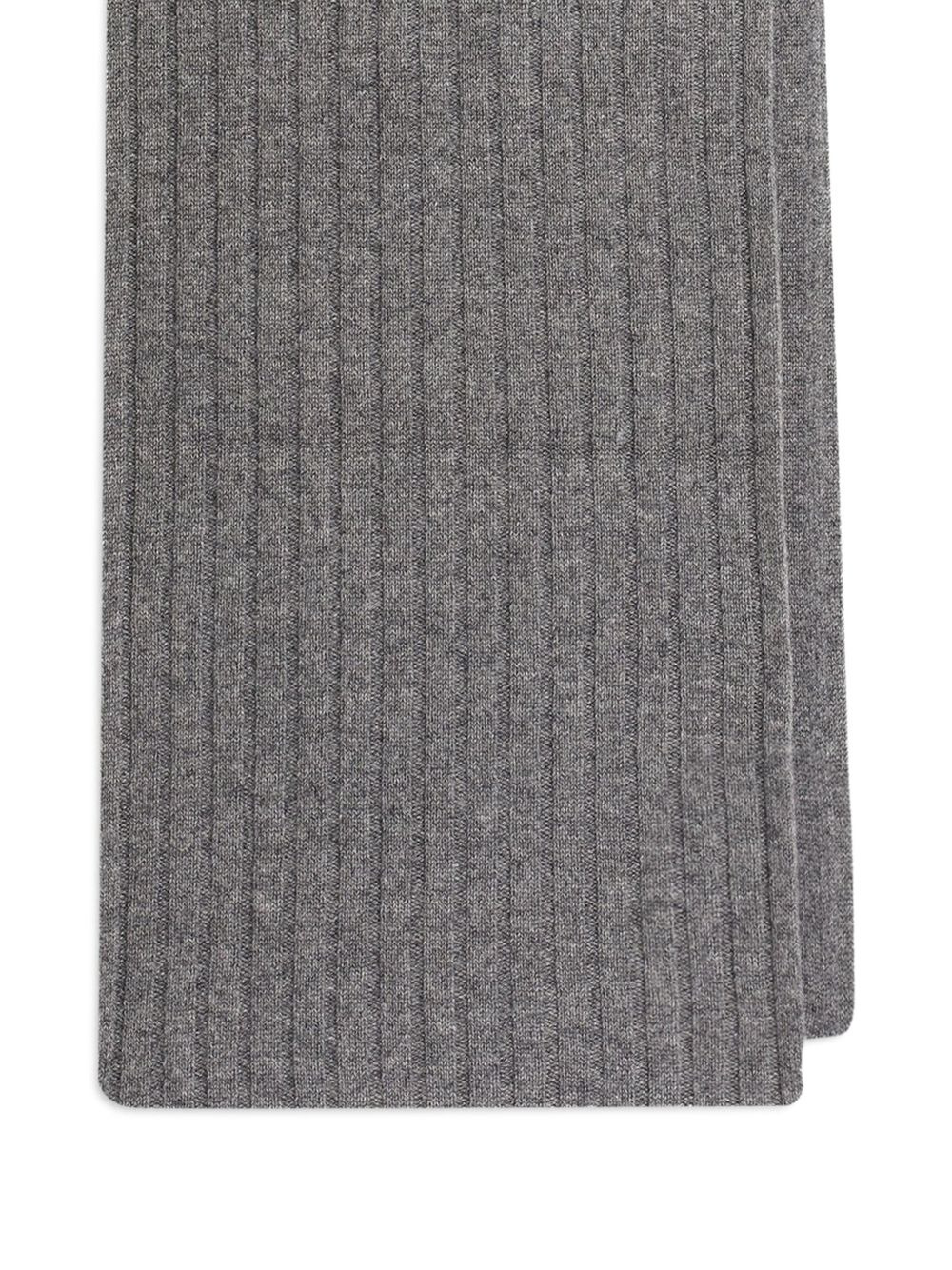 ribbed knit scarf - 2