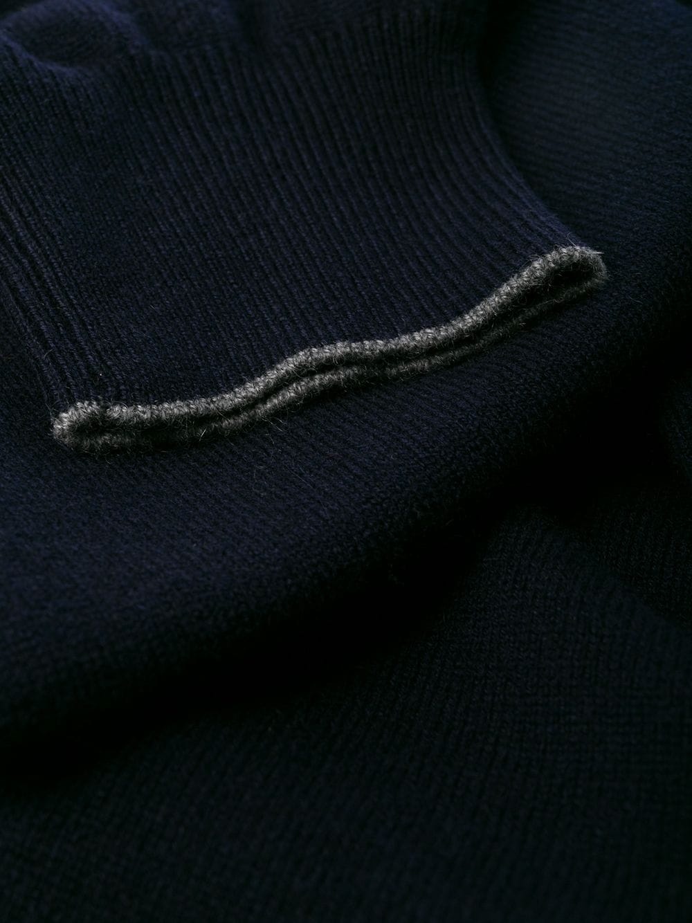 cashmere half zip sweater - 7