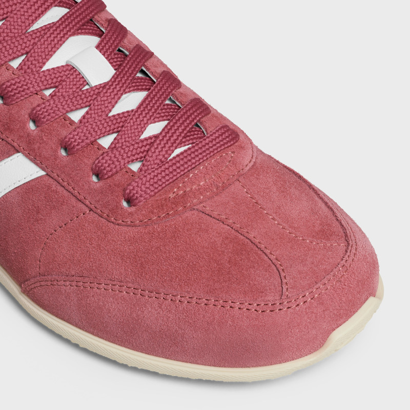 CELINE JOGGER LOW LACE-UP SNEAKER WITH TRIOMPHE IN SUEDE CALFSKIN AND CALFSKIN 4