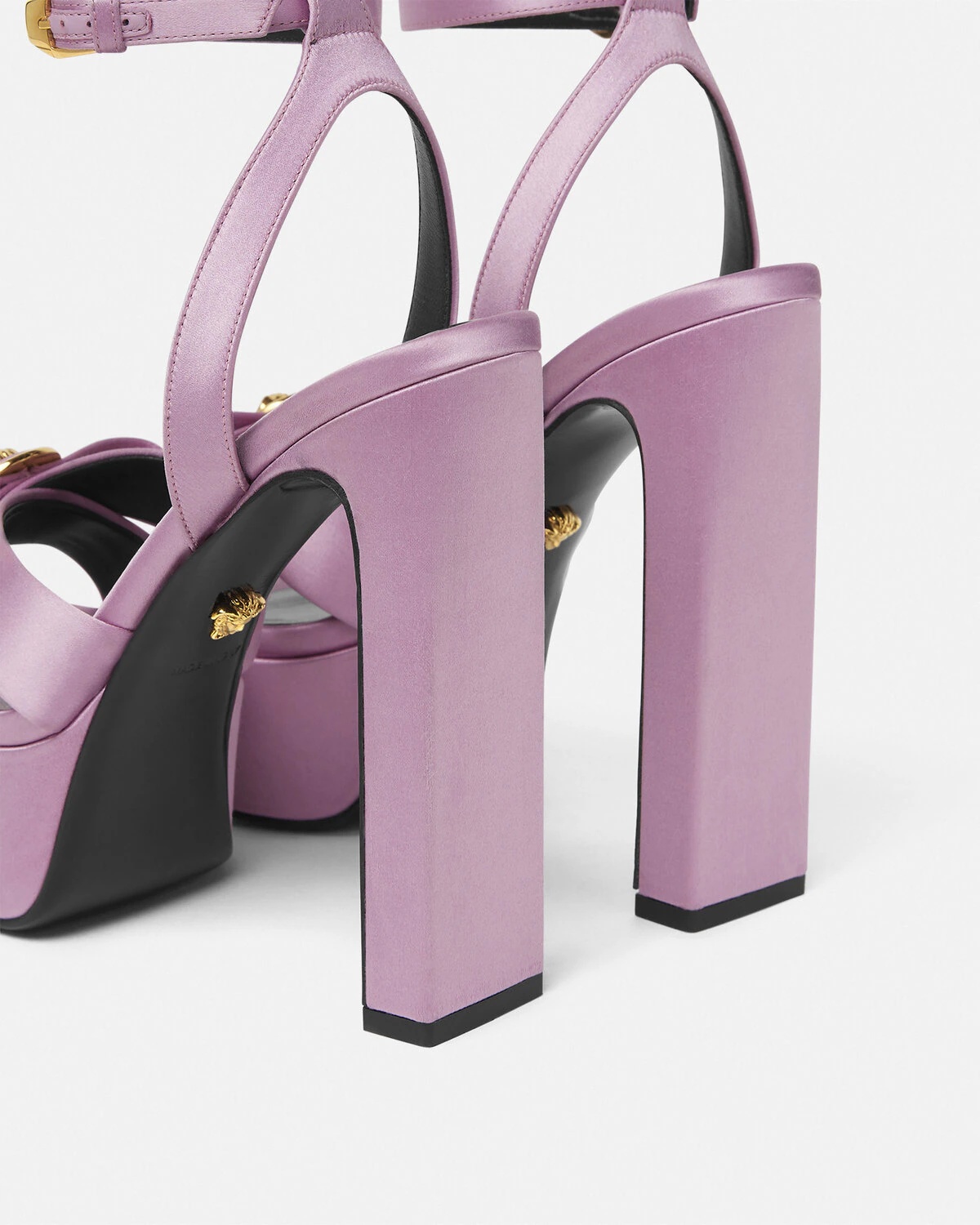 Gianni Ribbon Satin Sandals 140 mm - 6